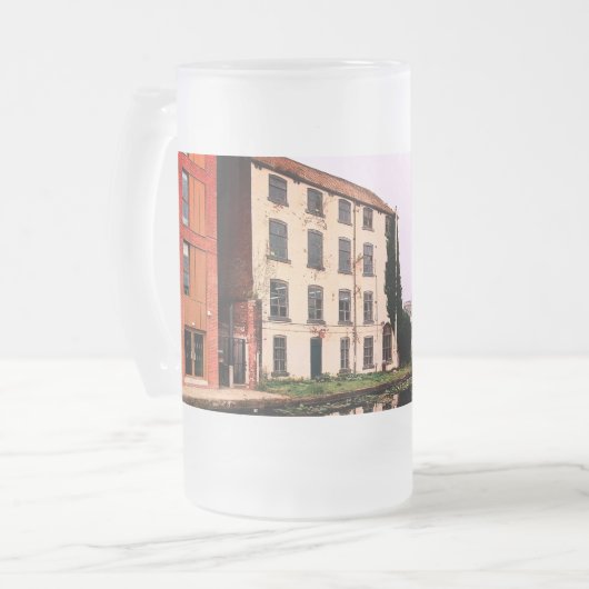 Entlang des Kanals Leeds Mattglas Bierglas (Vorderseite Links)