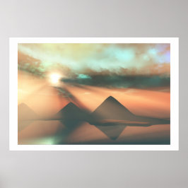 ENTLANG DES NILE DRUCKS POSTER