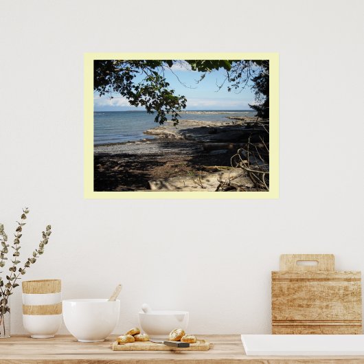 Entlang des Ozeans Poster (Küche)