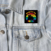 Entlang des Rainbow-Sonnenuntergangs des Pride 70 Button (Beispiel)