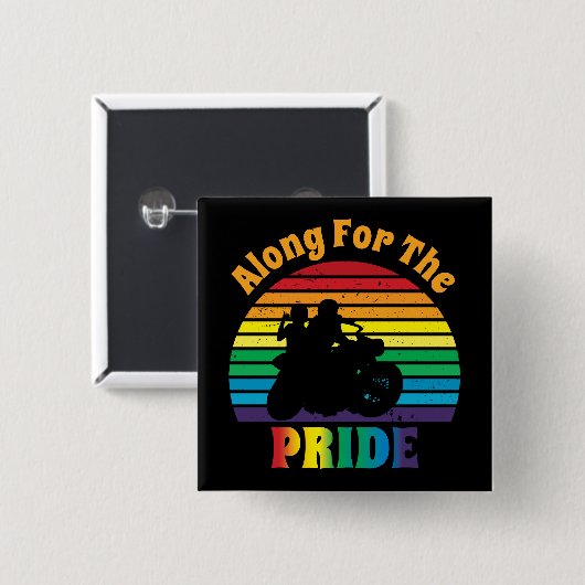 Entlang des Rainbow-Sonnenuntergangs des Pride 70 Button (Vorne & Hinten)