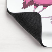 Entlang Flamingo laufen Mousepad (Ecke)
