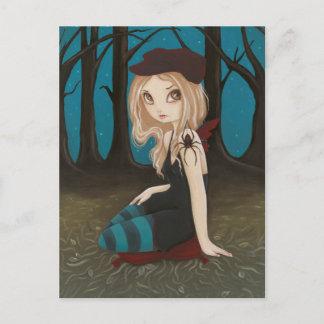 Entlang kam eine Spinne - Postkarte