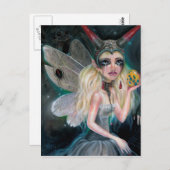 Entlang kam eine Spinne Postkarte (Vorne/Hinten)