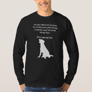 Entlang kam mein Labrador Inspiration Hund T-Shirt