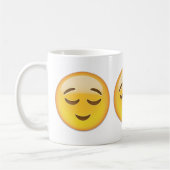Entlastetes Gesicht Emoji Kaffeetasse (Links)
