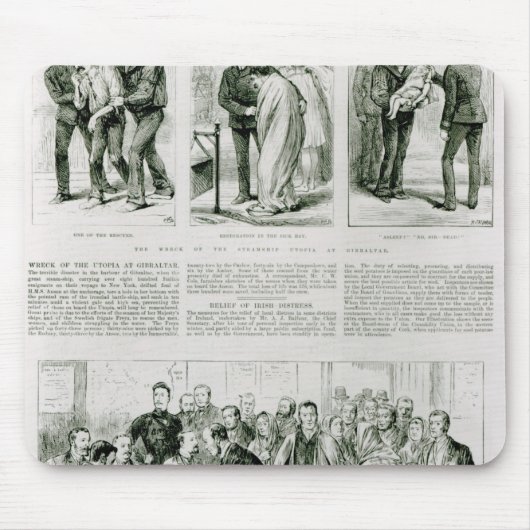 Entlastung der irischen Bedrängnisses Mousepad (Vorne)