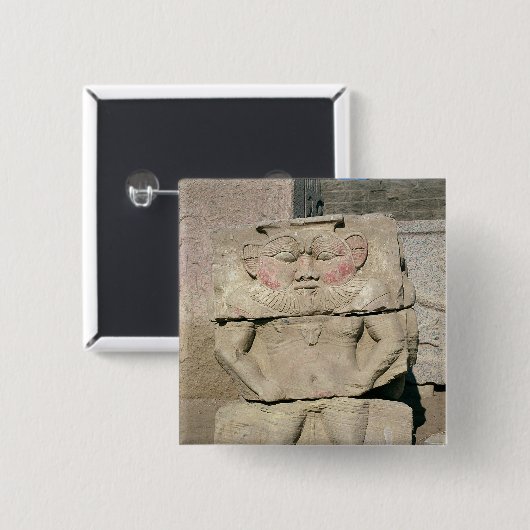 Entlastung des ägyptischen Haushaltsgottes, Bes Button (Vorne & Hinten)