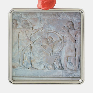 Entlastung, die Bogenschützen darstellt Ornament Aus Metall