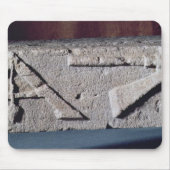 Entlastung, die das Instrument eines Steinmetzes Mousepad (Vorne)