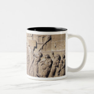 Entlastung, die Dionysus am Zuhause von darstellt Zweifarbige Tasse