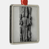 Entlastung, die ein doppelköpfiges Bild von Agni Silbernes Ornament (Rechts)