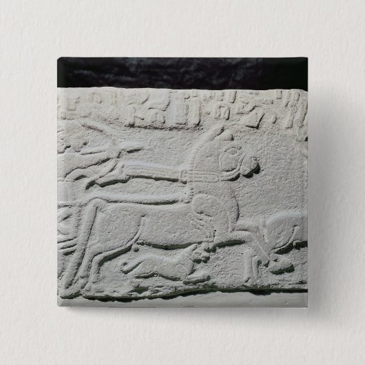 Entlastung, die eine Rotwildjagd darstellt Button (Vorderseite)