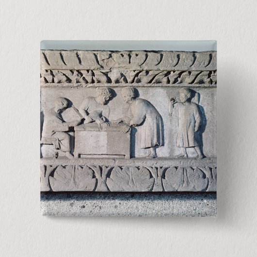 Entlastung, die eine Steuer sammelt Szene Button (Vorderseite)