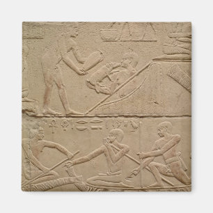 Entlastung, die einen Mann neigt ein neugeborenes Magnet
