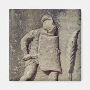 Entlastung, die einen römischen Soldaten darstell Magnet