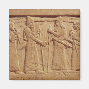 Entlastung, die König Shalmaneser III darstellt Magnet