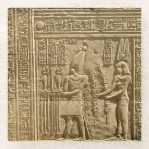 Entlastung, die Ptolemäus VIII Euergetes II Glasuntersetzer