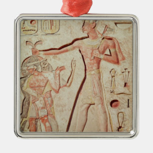 Entlastung, die Ramesses II smiting Feinde Silbernes Ornament