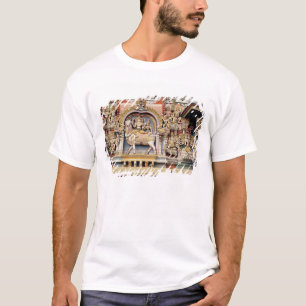 Entlastung, die Shiva und Parvati Reiten darstellt T-Shirt