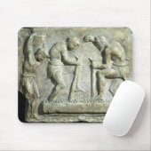 Entlastung, die Straßenbetoniermaschinen darstellt Mousepad (Mit Mouse)