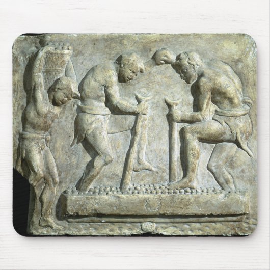 Entlastung, die Straßenbetoniermaschinen darstellt Mousepad (Vorne)