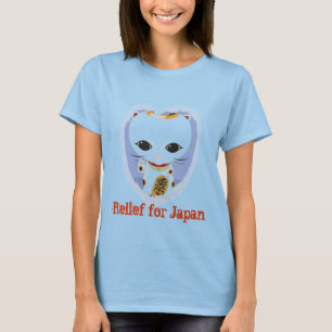 Entlastung für Japan-viel Glückkatzen-Dament-shi T-Shirt