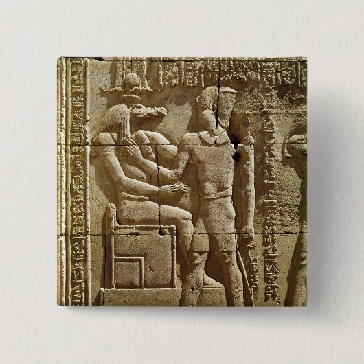 Entlastung von Sobek und von Ptolemäus VI Button (Vorderseite)