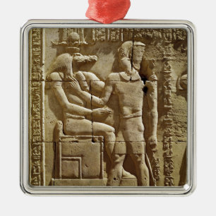 Entlastung von Sobek und von Ptolemäus VI Silbernes Ornament