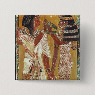Entlastung, welche die Göttin Hathor Platzierung Button