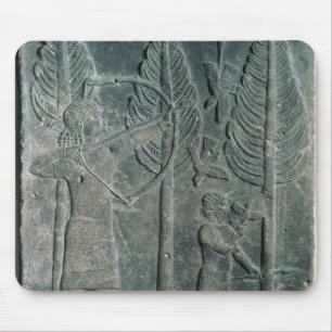 Entlastung, welche die Jagd der Vögel in darstell Mousepad