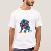 Entleash Roar: Cybernetic Lion T-Shirt (Vorderseite)