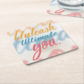 Entleash Ultimate Rechteckiger Pappuntersetzer (angewinkelt)