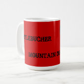 Entlebucher Farbblock Kaffeetasse (Vorderseite Links)
