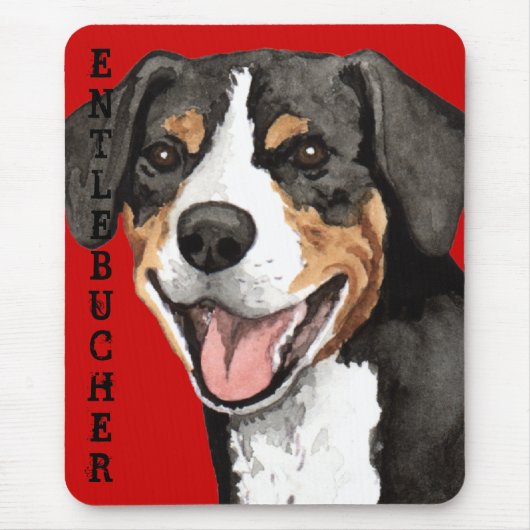 Entlebucher Farbblock Mousepad (Vorne)