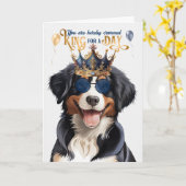 Entlebucher Mountain Dog King Funny Birthday Karte (Gelbe Blume)
