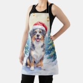 Entlebucher Mountain Dog Snowy Forest Santa Schürze (InSitu)