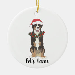 Entlebucher Mountain Dog Weihnachten Keramik Ornament