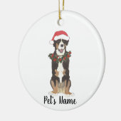 Entlebucher Mountain Dog Weihnachten Keramik Ornament (Links)
