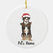 Entlebucher Mountain Dog Weihnachten Keramik Ornament (Hinten)