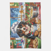 Entlebucher Mountain Holiday Baking: Festlich Geschirrtuch (Vertikal)