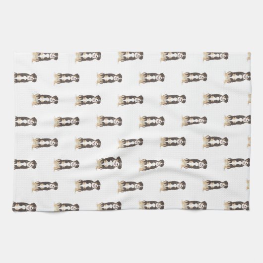 Entlebucher Mountain Hund Geschirrtuch (Horizontal)