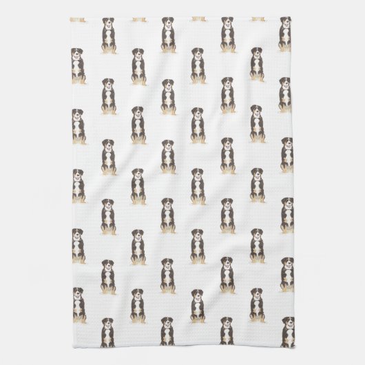 Entlebucher Mountain Hund Geschirrtuch (Vertikal)