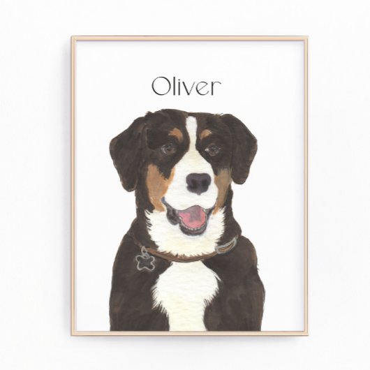 Entlebucher Mountain Hund Kunst Fotodruck