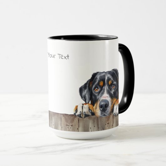 Entlebucher Mountain Hund Tasse (VorderseiteRechts)