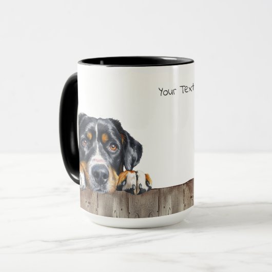 Entlebucher Mountain Hund Tasse (Vorderseite Links)
