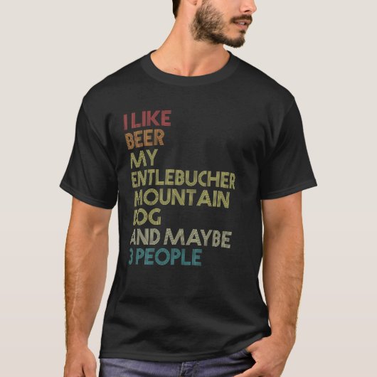 Entlebucher Mountain Hunde Eigentümer Bier Lover V T-Shirt (Vorderseite)