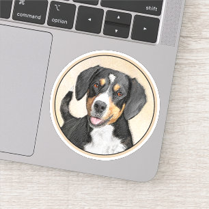 Entlebucher Mountain Hunde Malerei Original Hunde  Aufkleber