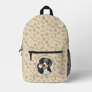 Entlebucher Mountain Hunde Malerei Original Hunde  Bedruckter Rucksack