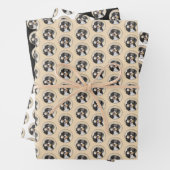 Entlebucher Mountain Hunde Malerei Original Hunde Geschenkpapier Set (Beispiel)